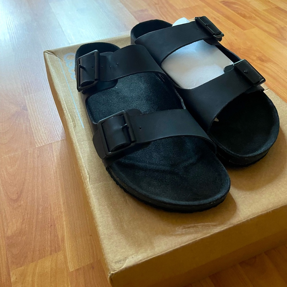 Black and Brown Sandals